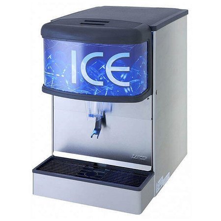 Kitchen counter setup showing a water pitcher and ice trays for frequently asked questions.