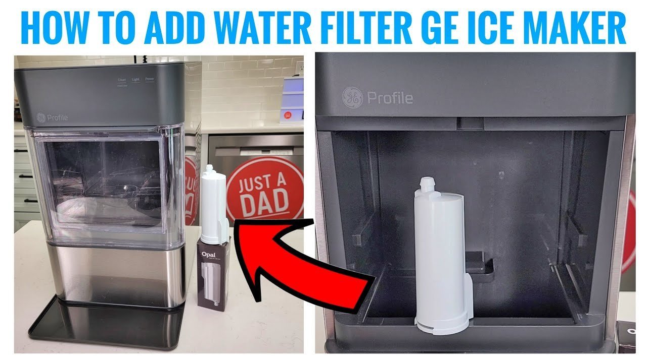 Fresh nugget ice forming inside a clean ice maker bin.