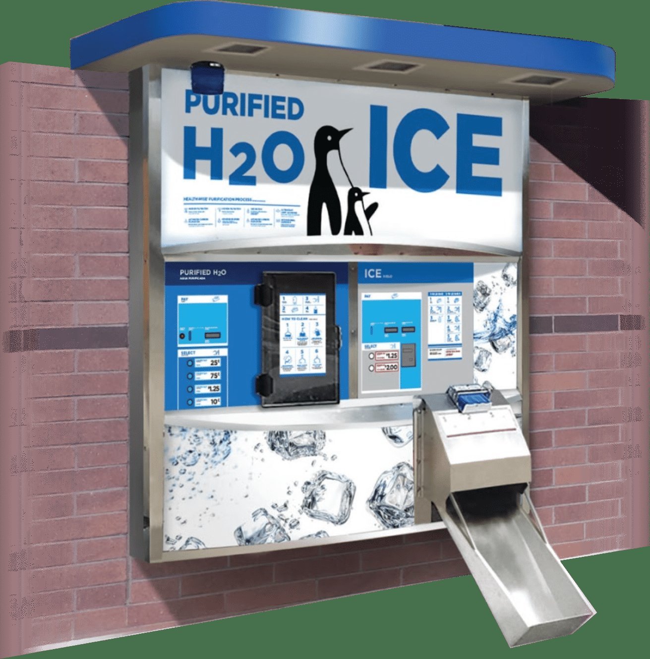 A metal cooler filled with fresh ice, representing common questions about ice storage.