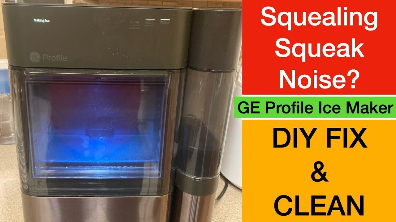 Mineral scale buildup on the internal metal auger of an ice maker.